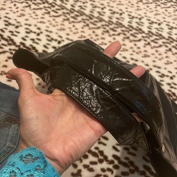 Kooba Y2K Early 2000's Vintage Rio Black Patent Leather Shoulder Bag - Picture 14 of 14